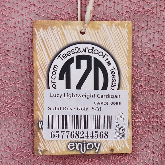 Tees 2 Ur Door Women's Lucy Lightweight Cardigan -S/M - Picture 6 of 6